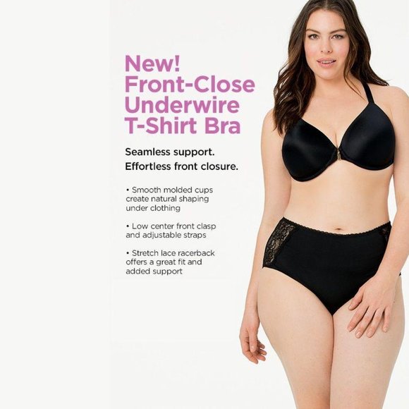 CATHERINES 4096 FrontClose Underwire Racerback Bra - Picture 3 of 5